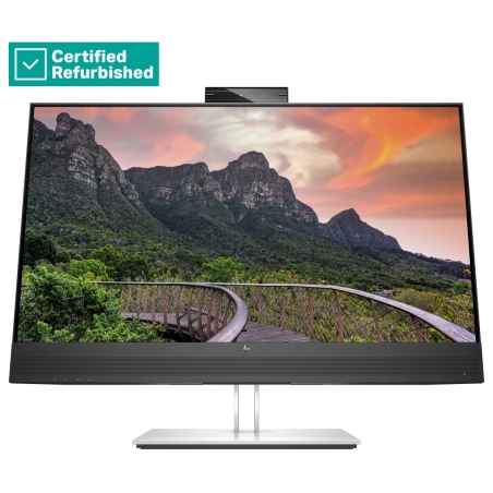 HP RENEW SILVER HP E27m G4 QHD Charging Conferencing Monitor - 27" 2560x1440 QHD 300-nit 75Hz AG, IPS, USB-C(65W)/HDMI/DisplayPo