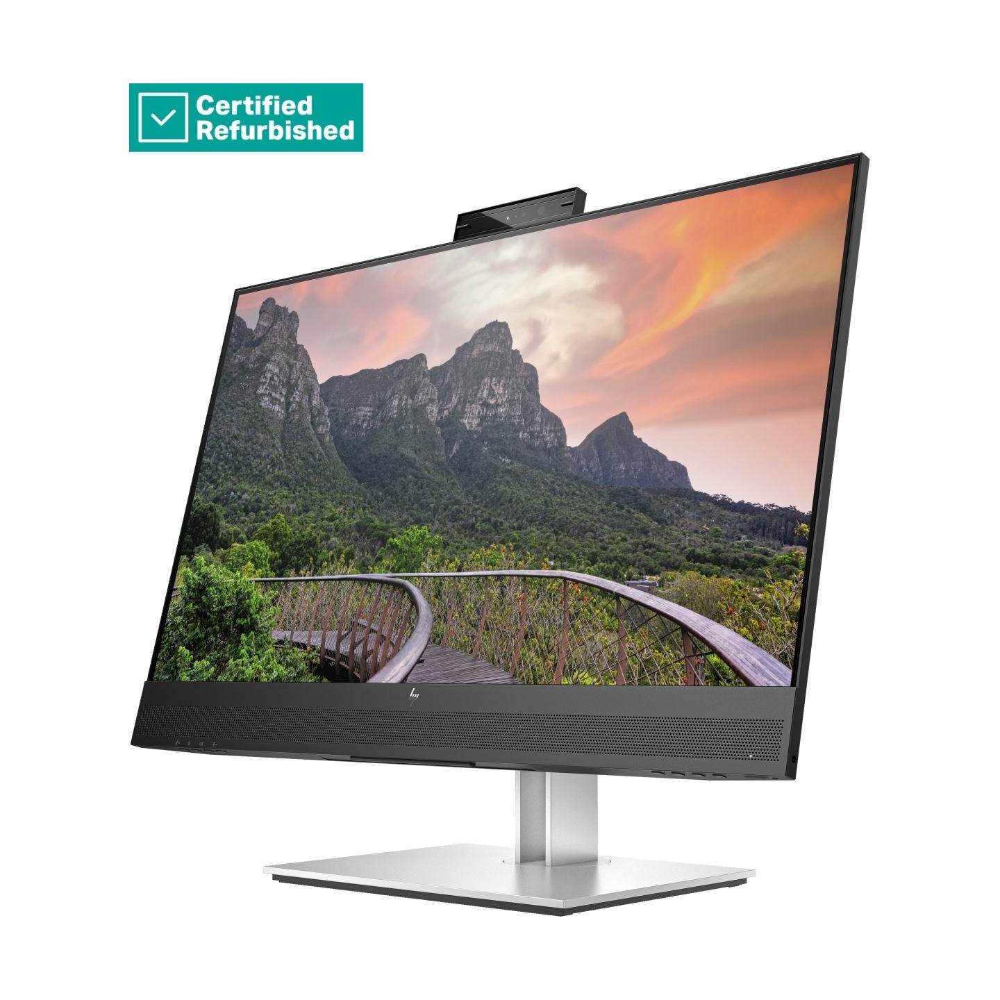HP RENEW SILVER HP E27m G4 QHD Charging Conferencing Monitor - 27" 2560x1440 QHD 300-nit 75Hz AG, IPS, USB-C(65W)/HDMI/DisplayPo