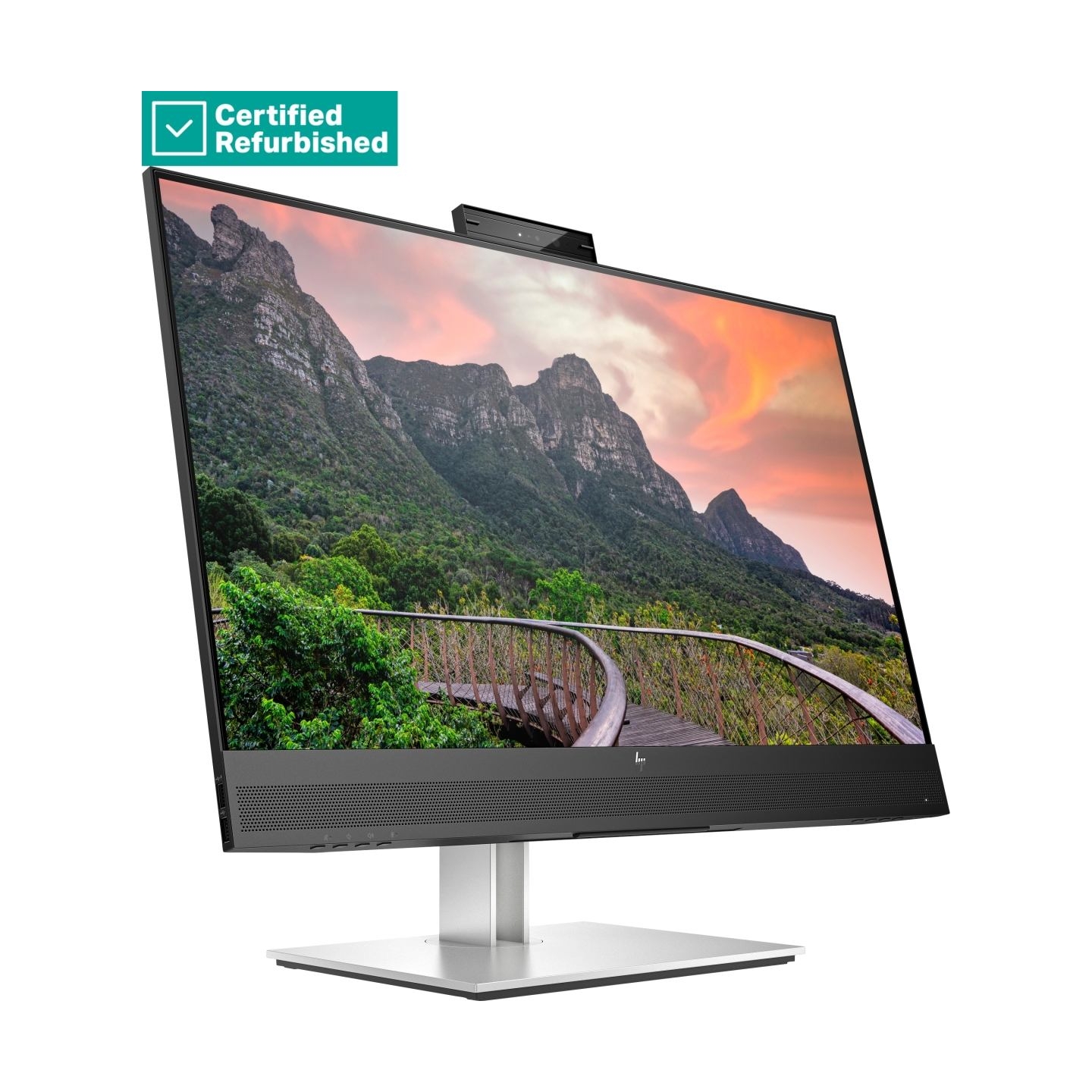HP RENEW SILVER HP E27m G4 QHD Charging Conferencing Monitor - 27" 2560x1440 QHD 300-nit 75Hz AG, IPS, USB-C(65W)/HDMI/DisplayPo
