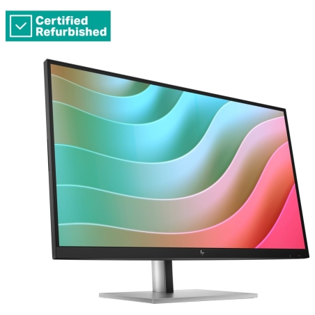 HP RENEW SILVER HP E27k G5 4K Charging Monitor - 27" 3840x2160 UHD 350-nit 60Hz AG, IPS, USB-C(65W)/USB-C(15W)/HDMI/DisplayPort,