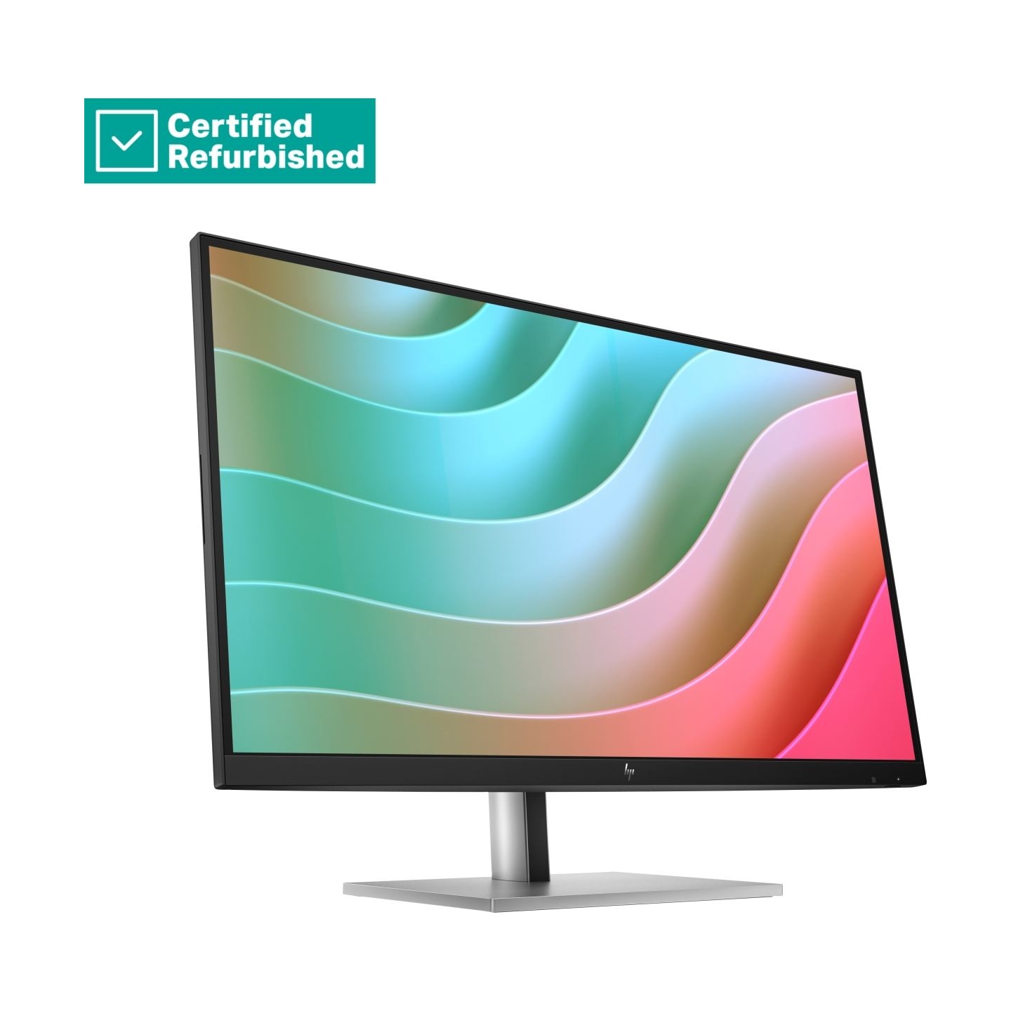 HP RENEW SILVER HP E27k G5 4K Charging Monitor - 27" 3840x2160 UHD 350-nit 60Hz AG, IPS, USB-C(65W)/USB-C(15W)/HDMI/DisplayPort,