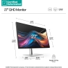 HP RENEW SILVER HP 727pq Series 7 Pro QHD Monitor - 27" 2560x1440 QHD 400-nit 120Hz AG, IPS Black HDR 400, USB-C(15W)/HDMI/Displ
