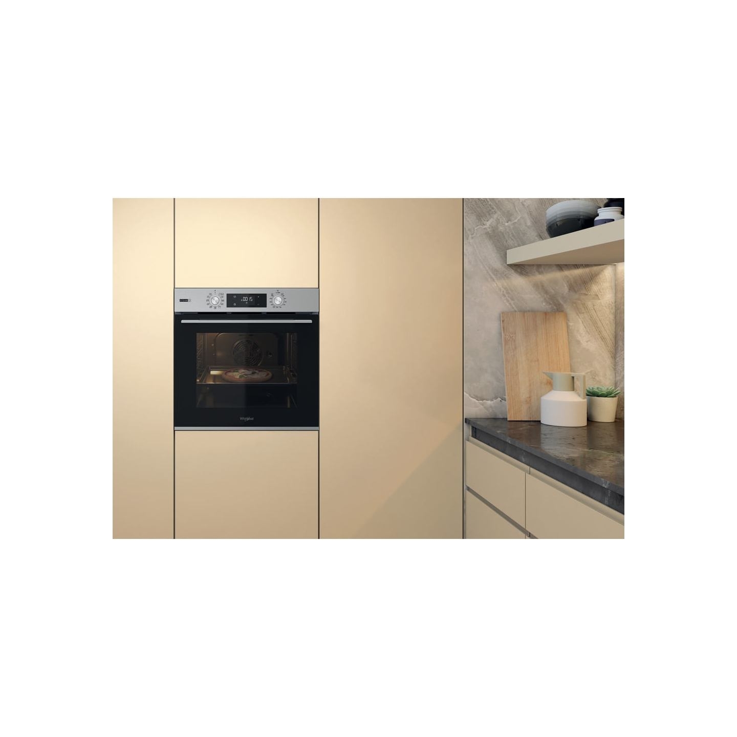 Whirlpool Oven OMSK58HU1SX, Inox, Energy class A+, Steam+ / OMSK58HU1SX