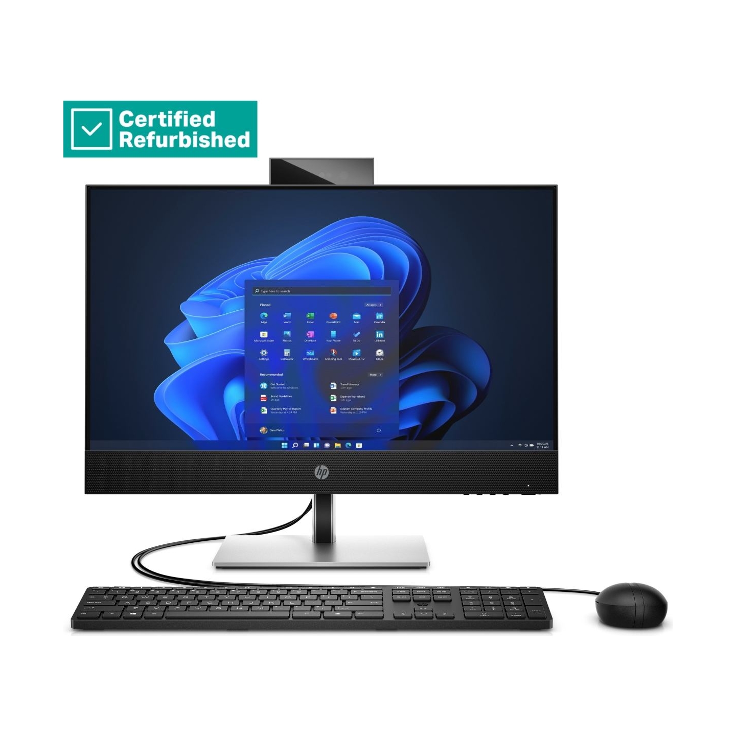 HP RENEW SILVER HP Pro 440 G9 AIO All-In-One - i5-14500, 16GB, 512GB SSD, 23.8 FHD Non-Touch AG, Height Adjustable, USB Mouse, W