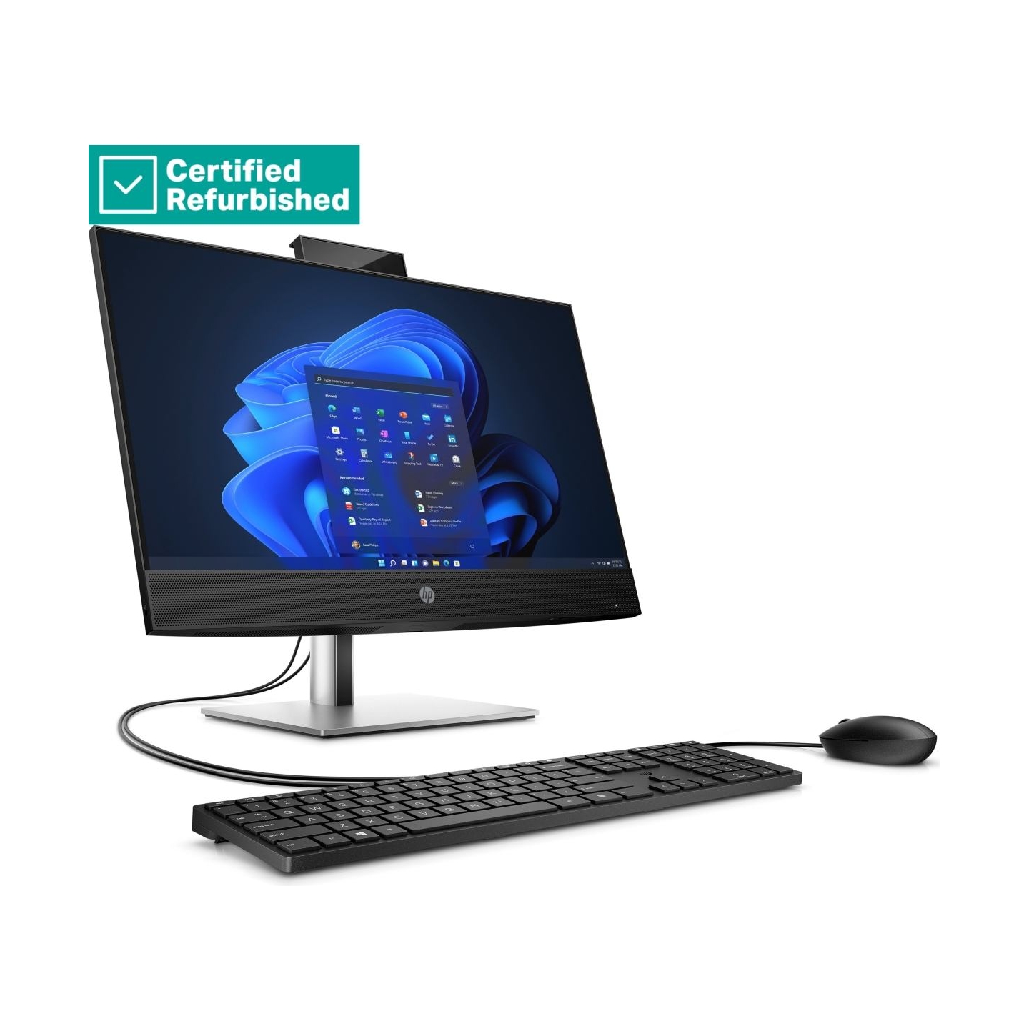 HP RENEW SILVER HP Pro 440 G9 AIO All-In-One - i5-14500, 16GB, 512GB SSD, 23.8 FHD Non-Touch AG, Height Adjustable, USB Mouse, W