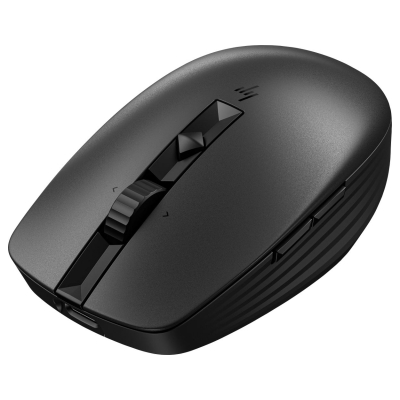 HP 715 Wireless Bluetooth Mouse - Multi-Device, Programmable, 4-way Scrolling, Rechargeable - Black / 6E6F0AA#ABB
