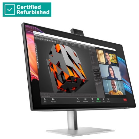 HP RENEW SILVER HP 727pm Series 7 Pro 4K Conferencing Monitor - 27" 3840x2160 UHD 400-nit 60Hz AG, IPS Black HDR 400, USB-C(100W