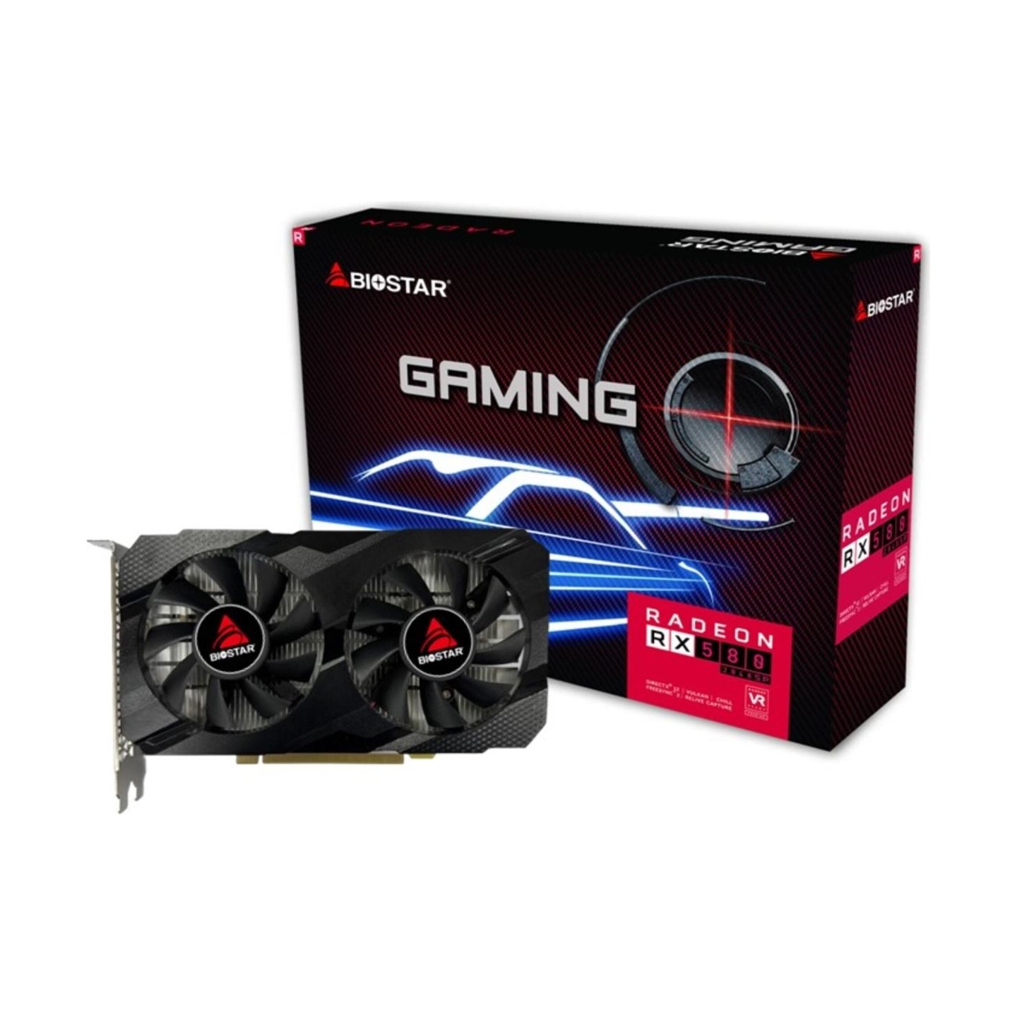 Biostar Graphics Card|BIOSTAR|AMD|Radeon RX 580|1150 MHz|8 GB|GDDR5|256 bit|PCI Express x16 3.0|Active|VA5815RF82