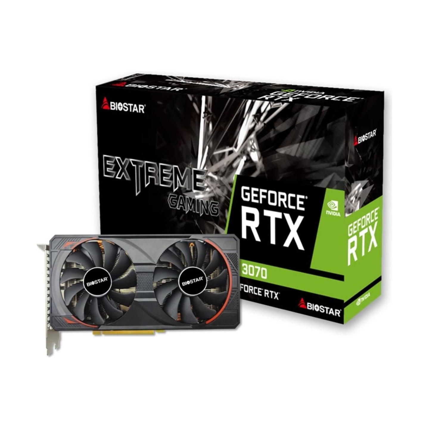 Biostar Graphics Card|BIOSTAR|NVIDIA|GeForce RTX 3070|1500 MHz|8 GB|GDDR6|256 bit|PCI Express x16 4.0|Active|VN3716RM82