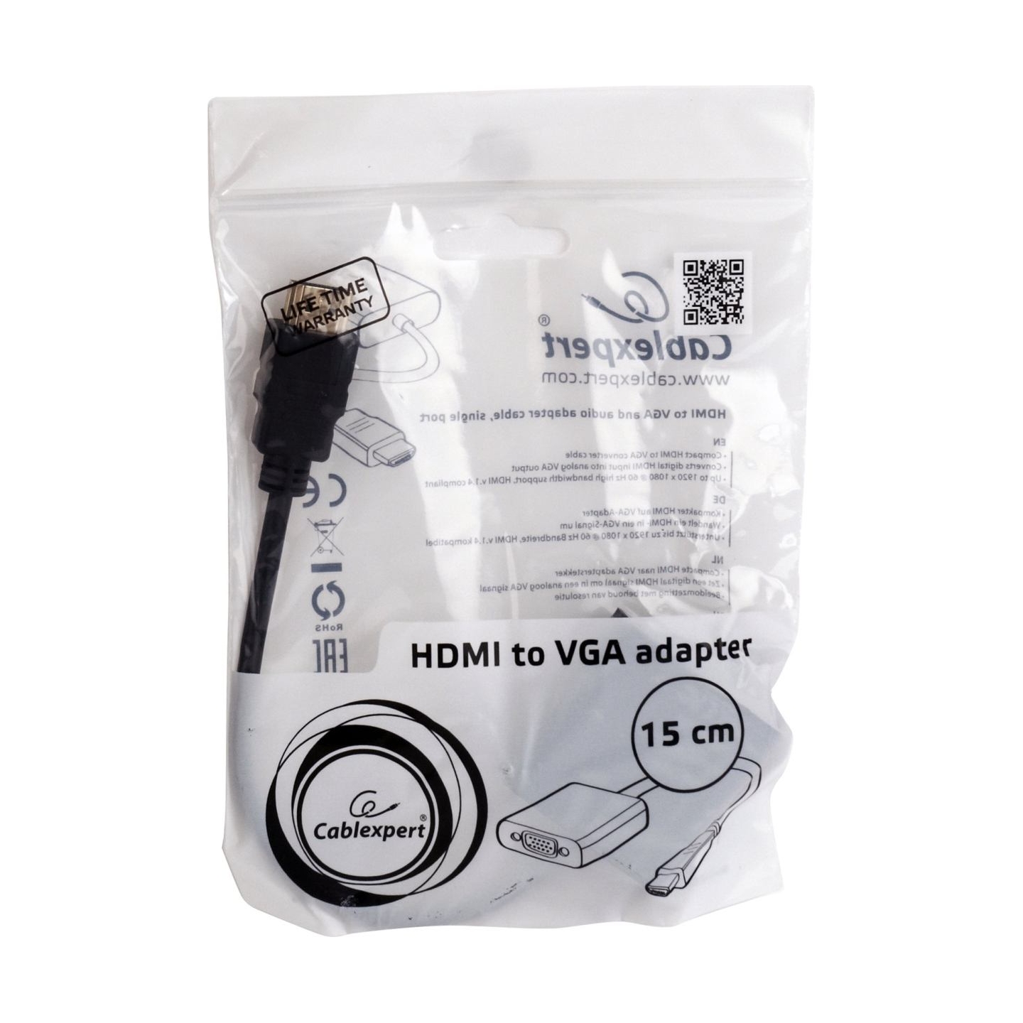 Cablexpert | HDMI to VGA and audio adapter cable