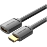 Vention CABLE HDMI MALE/FEMALE 4K/2M BLACK AHCBH VENTION