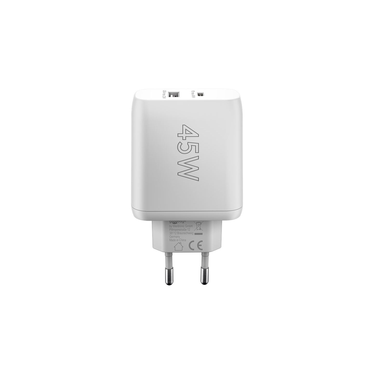 Goobay | USB-C PD Dual Fast Charger (45 W) | 65412 | N/A