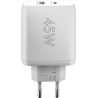 Goobay | USB-C PD Dual Fast Charger (45 W) | 65412 | N/A