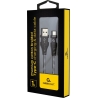 Cablexpert | Premium cotton braided Type-C USB charging and data cable, 1 m | CC-USB2B-AMCM-1M-BW