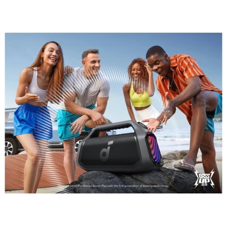 Anker Soundcore Boom 2 Plus A3134 Bluetooth Speaker, Black | Anker Soundcore