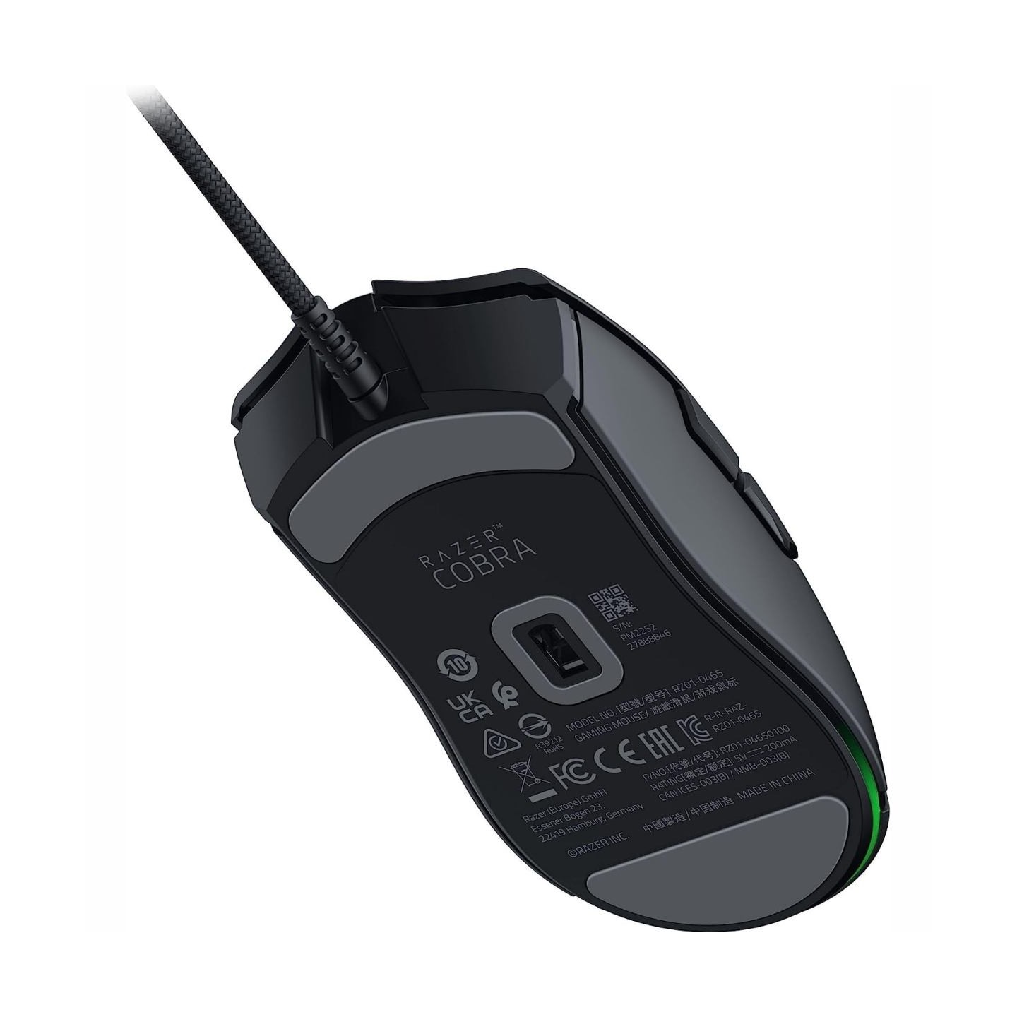 Razer Cobra Gaming Mouse, 8500 DPI, 58g, Chroma Underglow