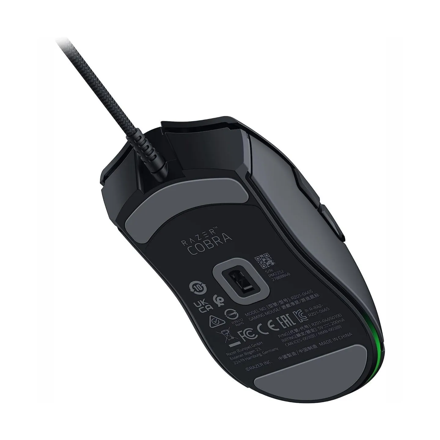 Razer Cobra Gaming Mouse, 8500 DPI, 58g, Chroma Underglow