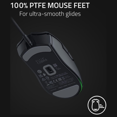 Razer Cobra Gaming Mouse Wired, USB Type-A, Optical 8500 DPI, Black / RZ01-04650100-R3M1