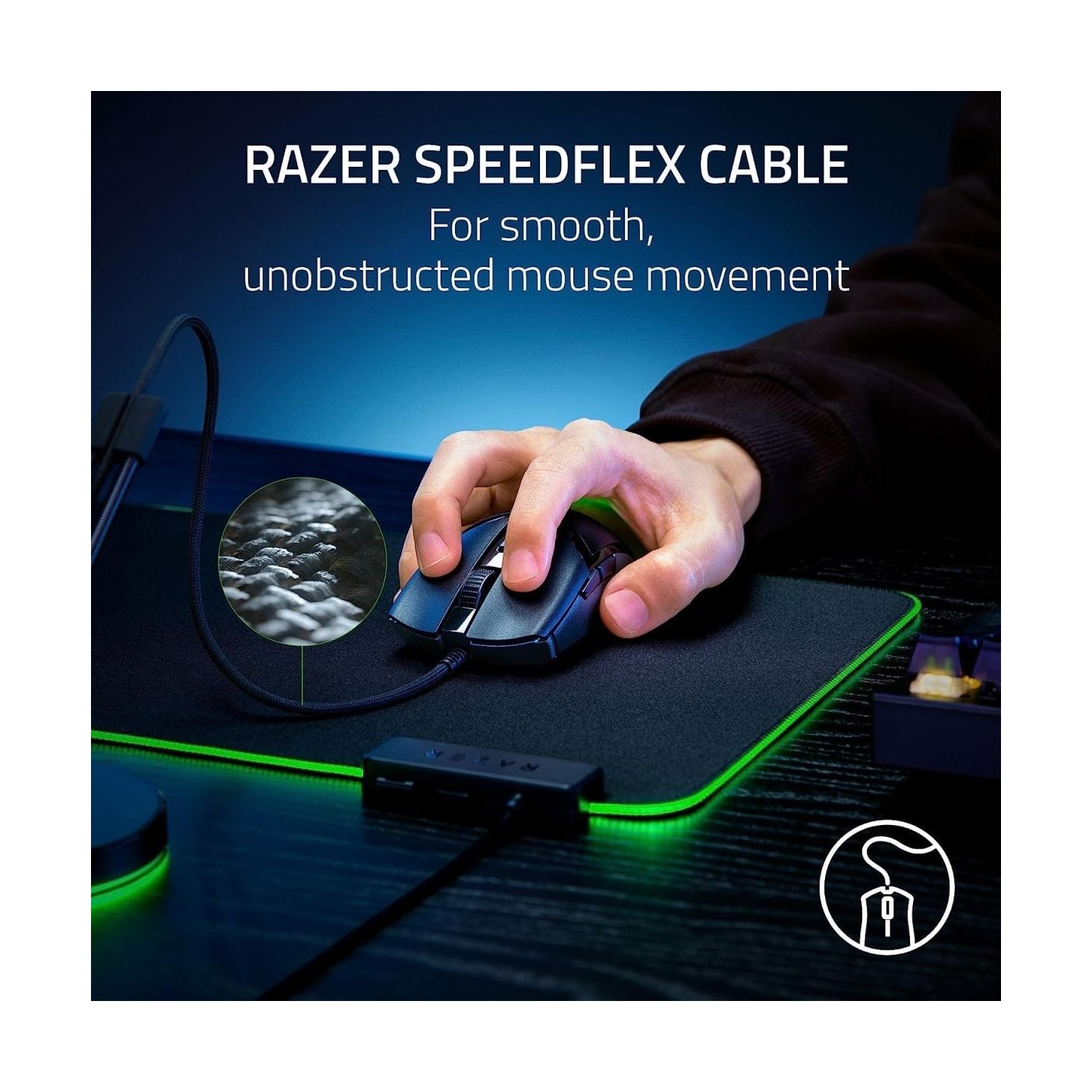Razer Cobra Gaming Mouse, 8500 DPI, 58g, Chroma Underglow