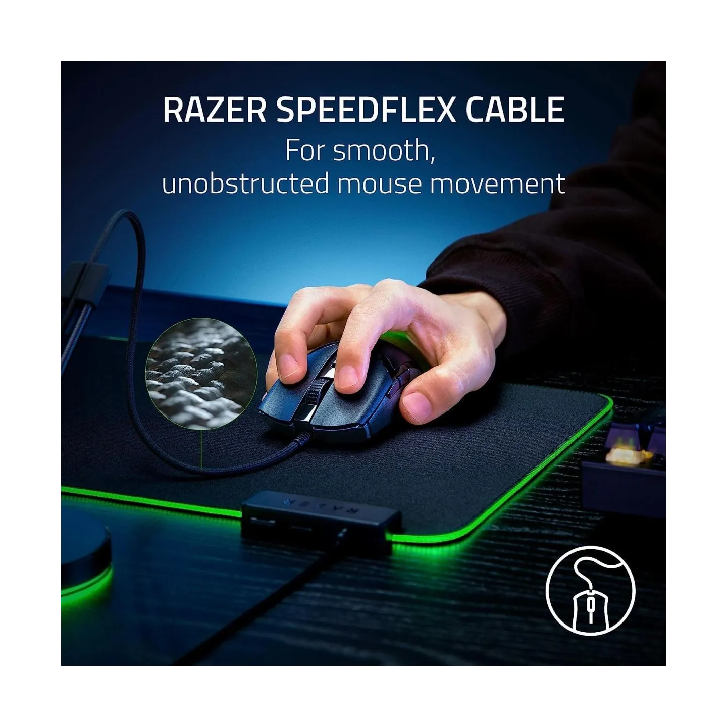 Razer Cobra Gaming Mouse, 8500 DPI, 58g, Chroma Underglow