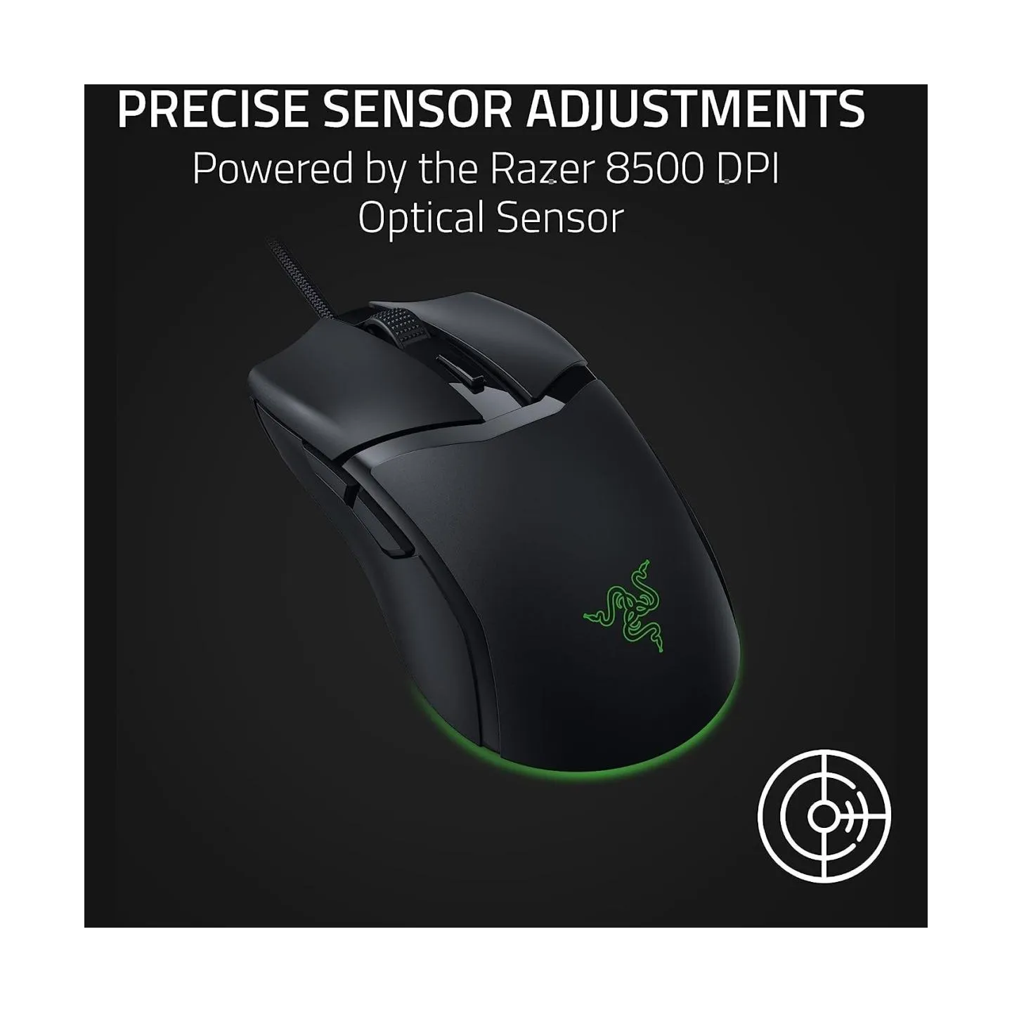 Razer Cobra Gaming Mouse, 8500 DPI, 58g, Chroma Underglow