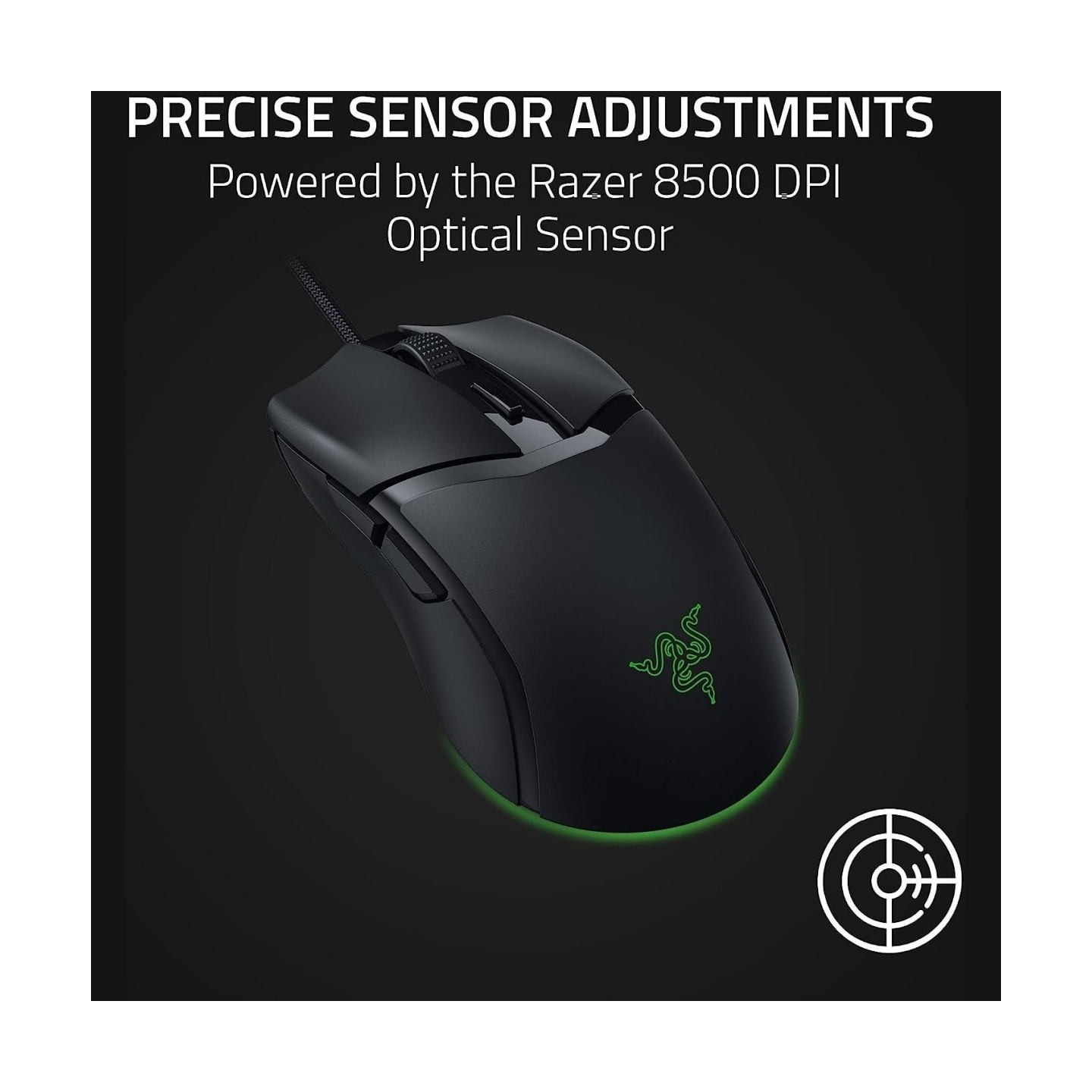 Razer Cobra Gaming Mouse Wired, USB Type-A, Optical 8500 DPI, Black / RZ01-04650100-R3M1