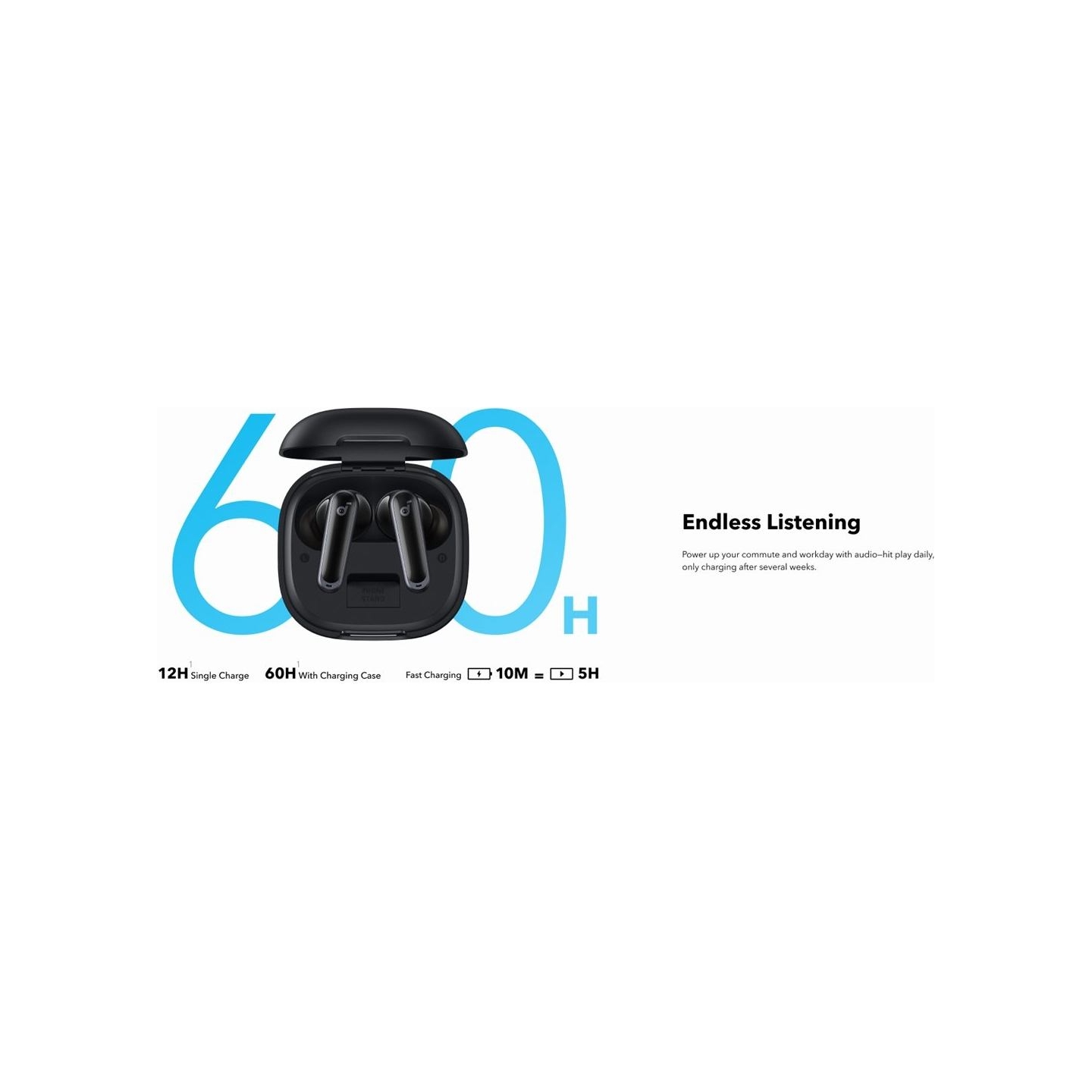 Anker Soundcore | True-Wireless Earbuds | P40i | Bluetooth | In-Ear | Microphone | Black | Wireless