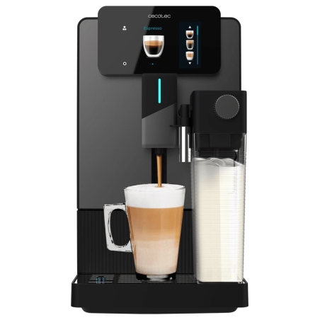 Cecotec Coffee machine | Cremmaet Latte Touch | Pump pressure 19 bar | Built-in milk frother | Super-automatic | Black | 1500 W