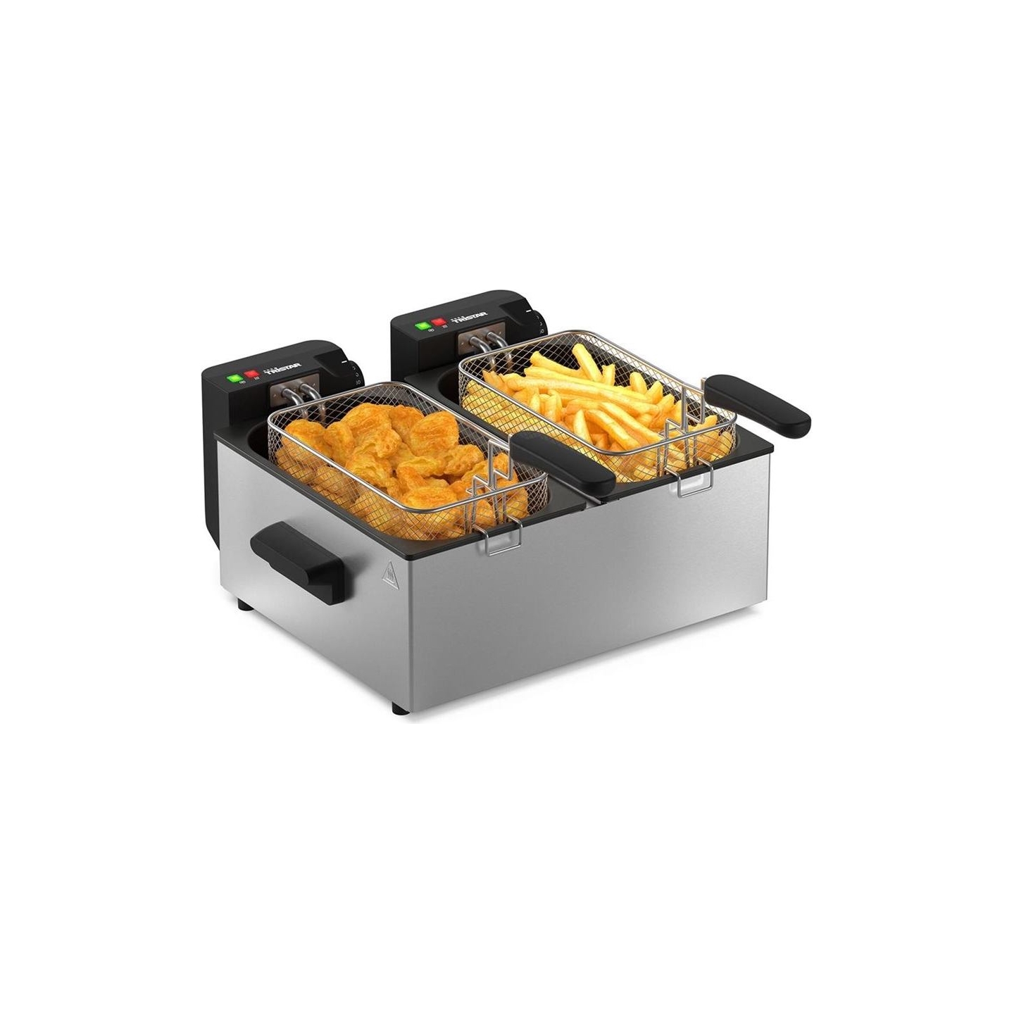 Tristar Double deep fryer | FR-9342 | Power 3600 W | Capacity 6 L | Silver