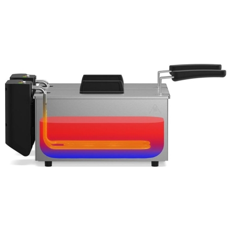 Tristar Double deep fryer | FR-9342 | Power 3600 W | Capacity 6 L | Silver