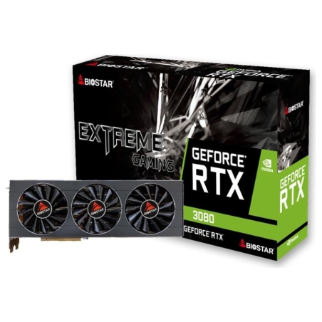 Biostar Graphics Card|BIOSTAR|NVIDIA|GeForce RTX 3080|10 GB|GDDR6X|320 bit|PCI Express x16 4.0|Active|VN3816RMT3