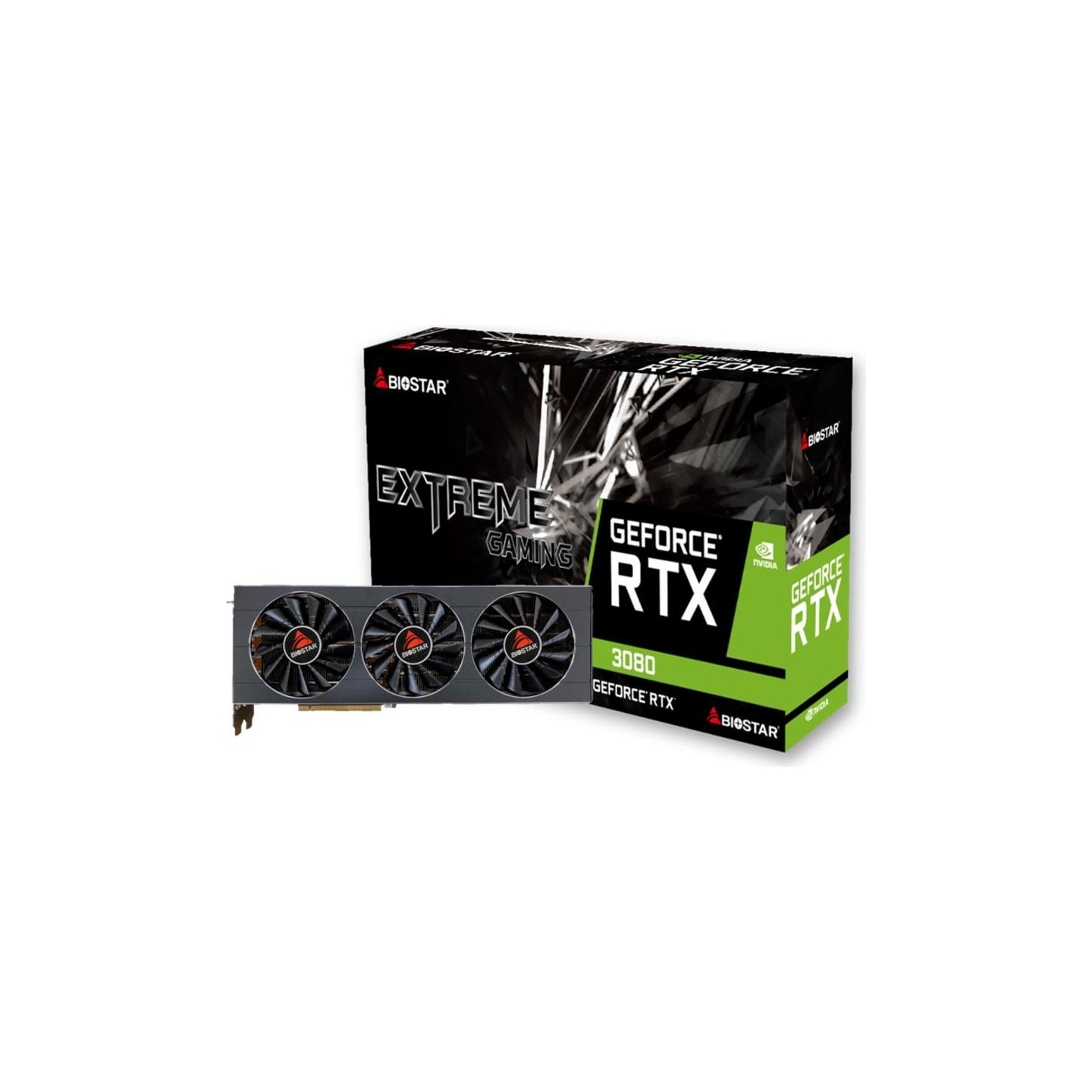 Biostar Graphics Card|BIOSTAR|NVIDIA|GeForce RTX 3080|10 GB|GDDR6X|320 bit|PCI Express x16 4.0|Active|VN3816RMT3