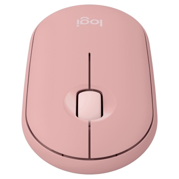 Logitech  Logitech M350s - Optical mouse - Pebble 2 - tonal rose / 910-007014