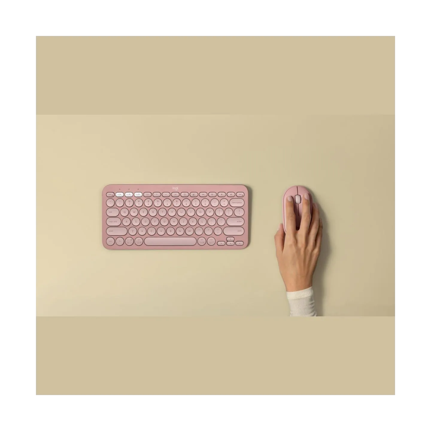 Logitech M350S Pebble 2 Bluetooth Mouse - TONAL ROSE