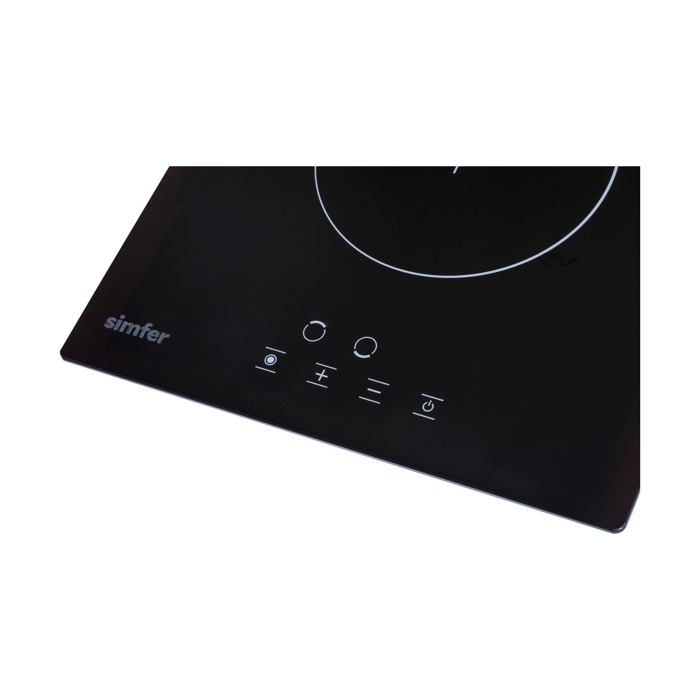 Simfer | Hob | H3.020.DEBSP | Vitroceramic | Number of burners/cooking zones 2 | Touch | Black