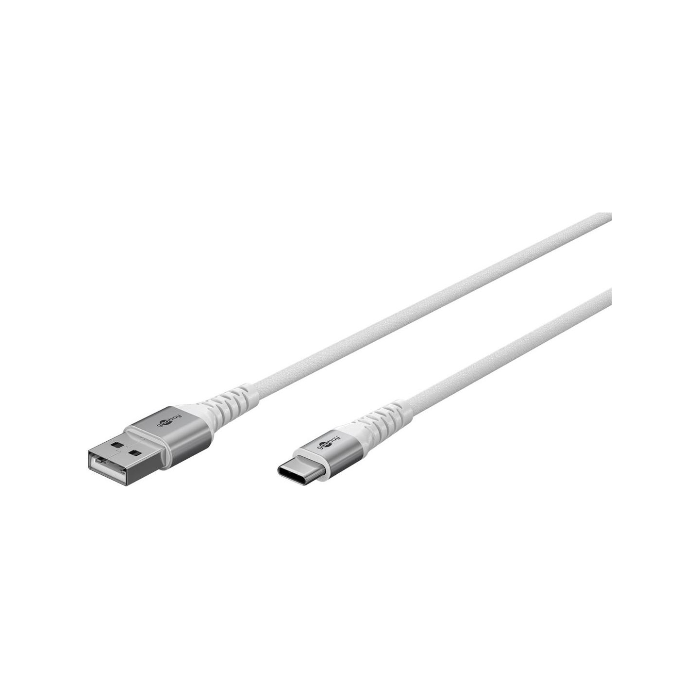 Goobay | USB-C to USB-A Supersoft Textile Cable with Metal Plugs | 74530