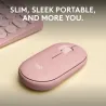Logitech M350S Pebble 2 Bluetooth Mouse - TONAL ROSE