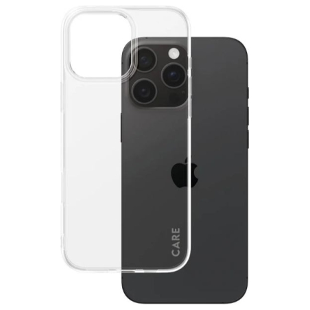Care Fashionable Case | Back cover | Apple | iPhone 16 Pro Max | Recycled plastic | Transparent | X-Ray Soft Basic