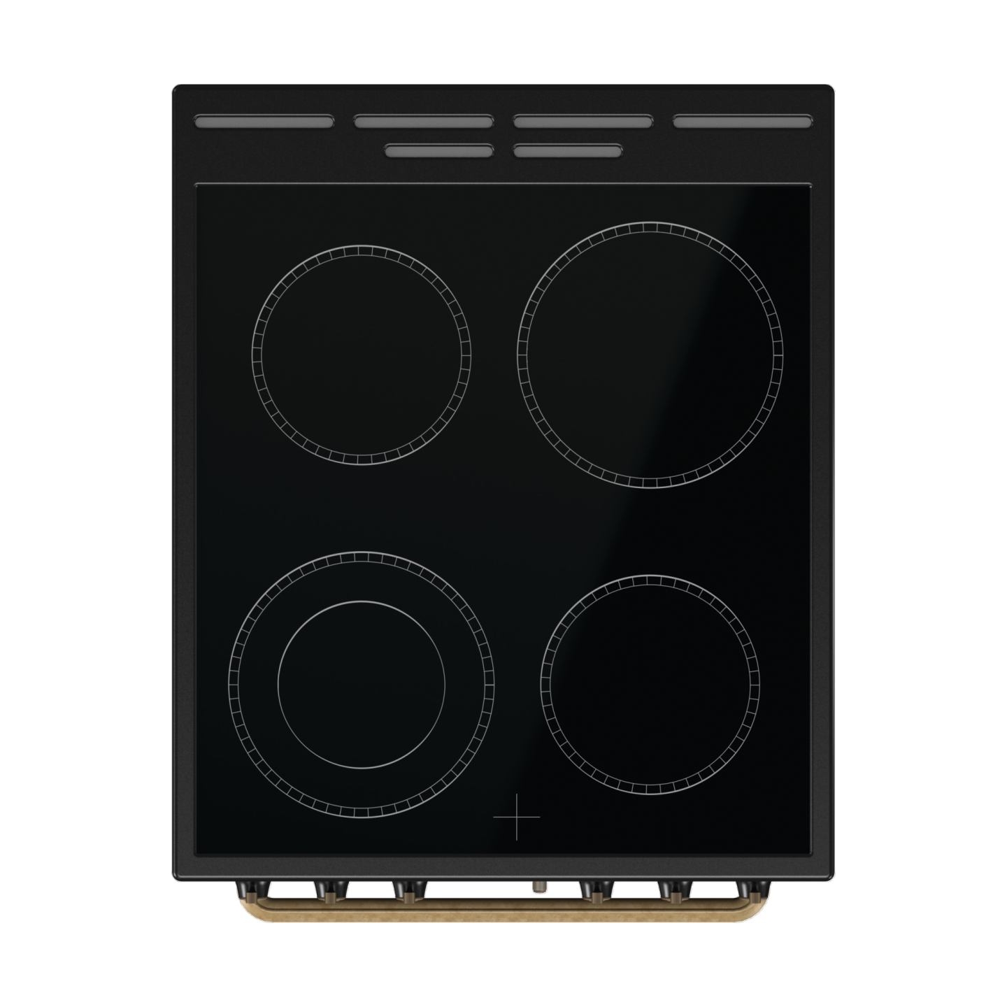 Gorenje Cooker | GECS5B70CLB | Hob type Vitroceramic | Oven type Electric | Black | Width 50 cm | Depth 59.4 cm | 70 L