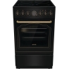 Gorenje Cooker | GECS5B70CLB | Hob type Vitroceramic | Oven type Electric | Black | Width 50 cm | Depth 59.4 cm | 70 L