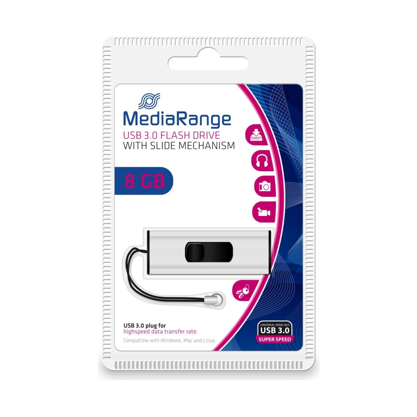 Mediarange MEMORY DRIVE FLASH USB3.2 8GB/MR914 MEDIARANGE