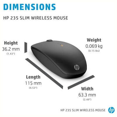 HP 235 Slim Wireless B Mouse