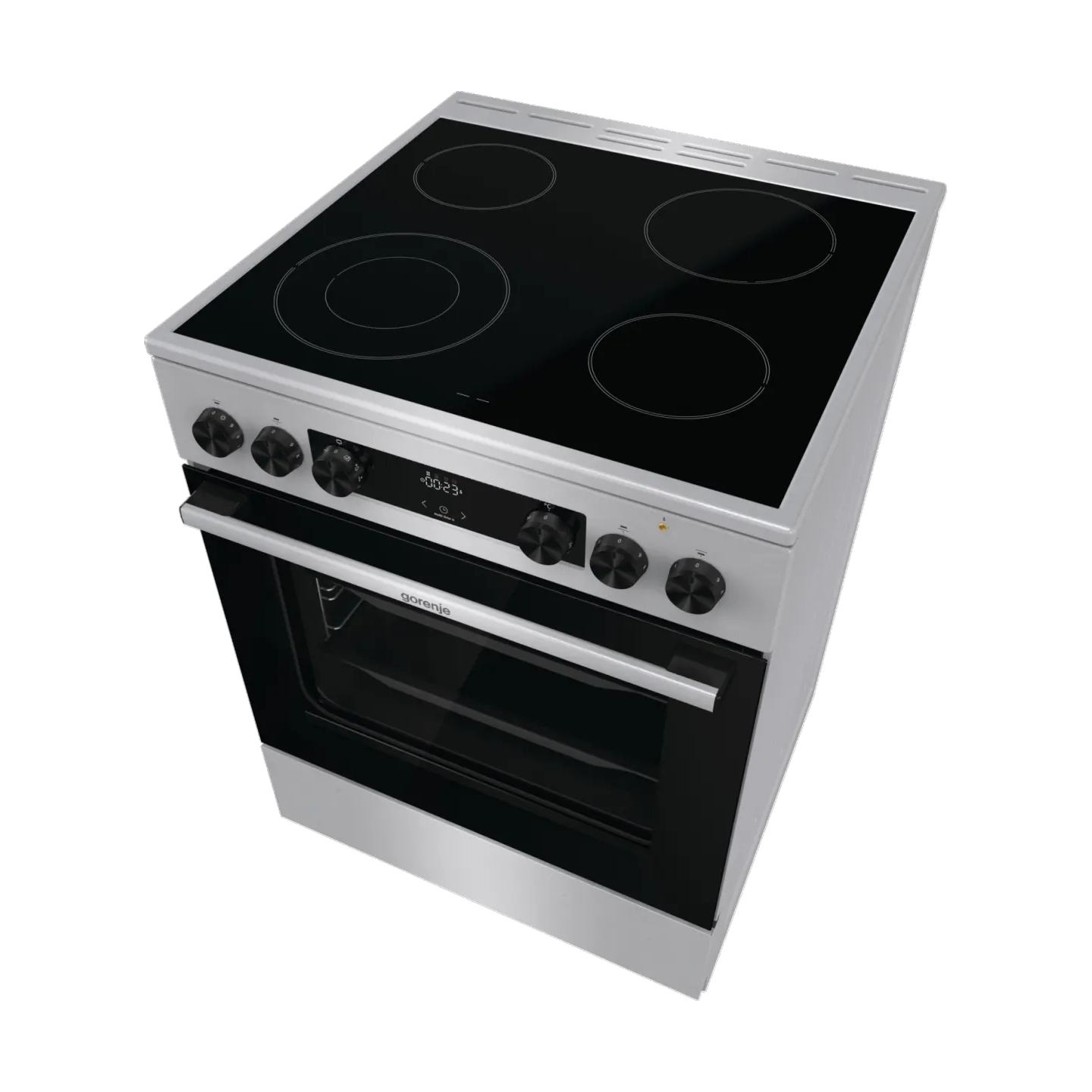 Gorenje GECS6C70XC | Cooker | Hob type Ceramic | Oven type Electric | Stainless steel | Width 60 cm | Grilling | Depth 60 cm | 7