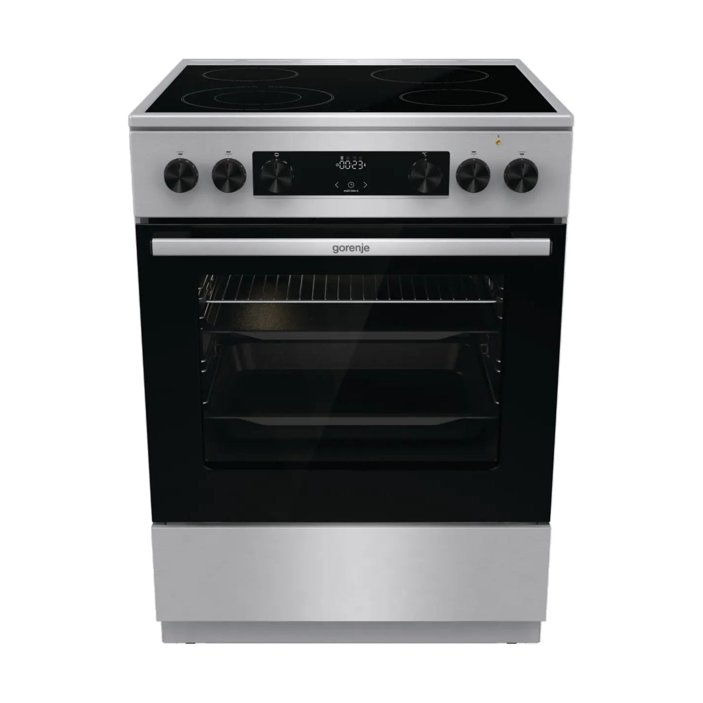 Gorenje GECS6C70XC | Cooker | Hob type Ceramic | Oven type Electric | Stainless steel | Width 60 cm | Grilling | Depth 60 cm | 7