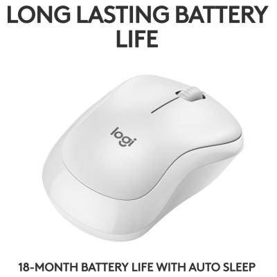 Logitech LOGI M240 Silent Bluetooth Mouse - WHITE