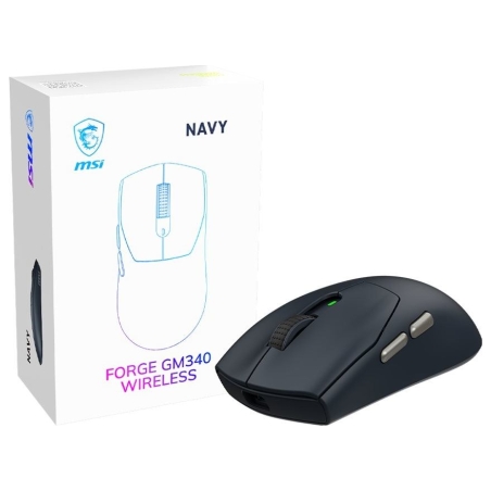 MSI Gaming Mouse | FORGE GM340 WIRELESS | Wireless | 2.4 GHz, Bluetooth, USB | Navy