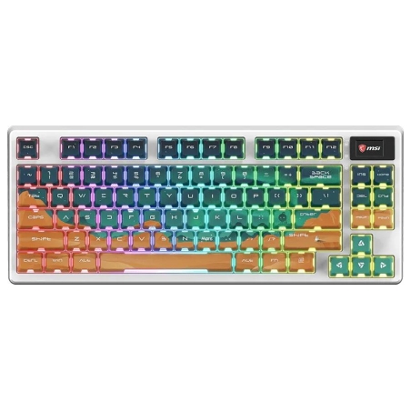MSI FORGE GK600 TKL WIRELESS MARS | Gaming Keyboard | Wireless | US | Bluetooth | Wireless connection | Mechanical Linear