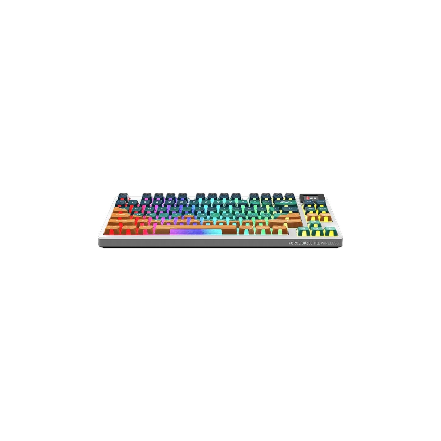 MSI FORGE GK600 TKL WIRELESS MARS | Gaming Keyboard | Wireless | US | Bluetooth | Wireless connection | Mechanical Linear