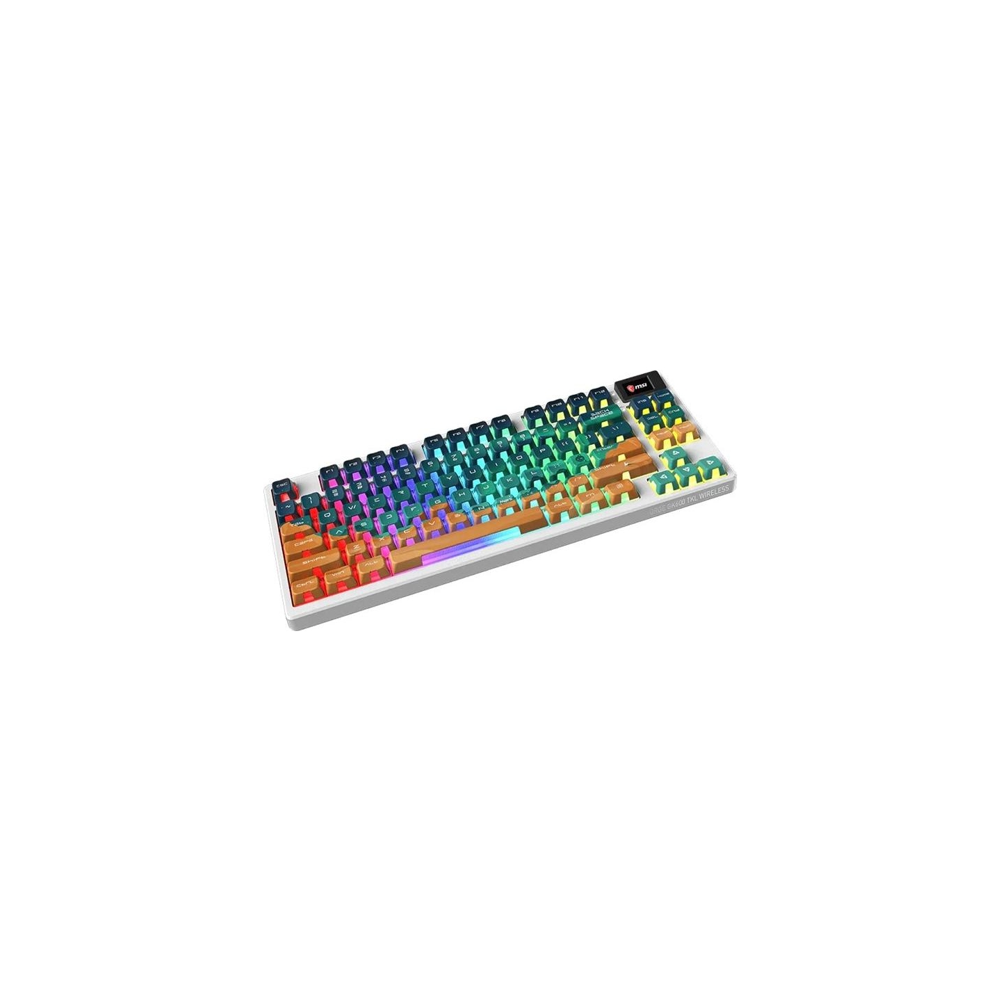 MSI FORGE GK600 TKL WIRELESS MARS | Gaming Keyboard | Wireless | US | Bluetooth | Wireless connection | Mechanical Linear
