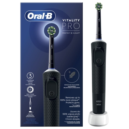 Oral-B | Electric Toothbrush | D103 Vitality Pro | Rechargeable | For adults | Number of brush heads included 1 | Number of teet